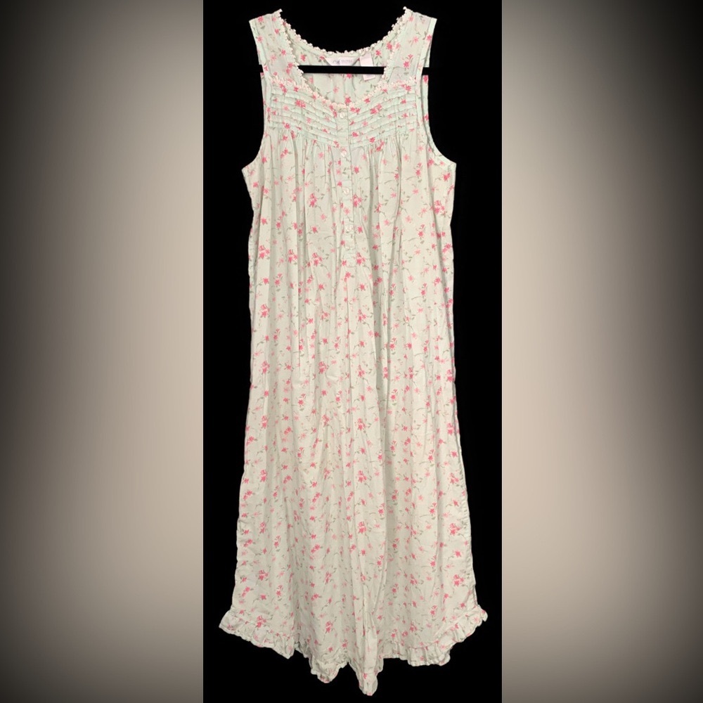 Adonna 100% Cotton Floral Print Nightgown